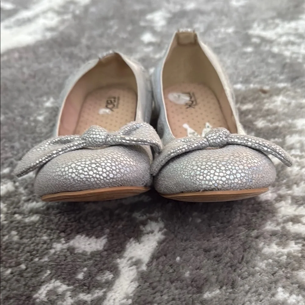 Nordstrom Rack Remma Bow Shimmer Ballet Flats Shoes